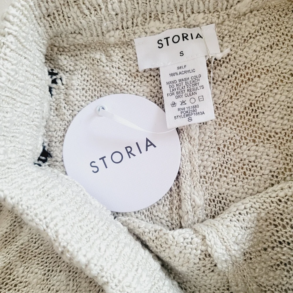 NWT Star Print Knit Sweater Drawstring Shorts - Picture 8 of 10